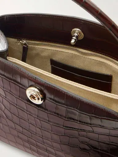 Liffner Pushlock Lady Croc-effect Leather Shoulder Bag | Thumbnail 5