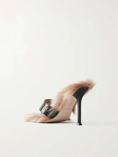 CHRISTEN Helix Buckled Shearling-lined Croc-effect Leather Sandals | Thumbnail 3 CHRISTEN Helix Buckled Shearling-lined Croc-effect Leather Sandals | Thumbnail 3
