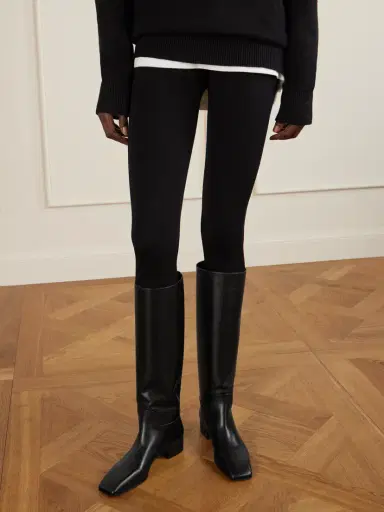 CHRISTEN Classic Square Leather Knee Boots | Thumbnail 2 CHRISTEN Classic Square Leather Knee Boots | Thumbnail 2