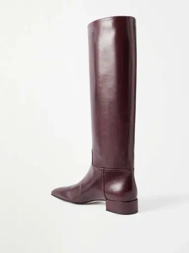 CHRISTEN Classic Square Leather Knee Boots | Thumbnail 3 CHRISTEN Classic Square Leather Knee Boots | Thumbnail 3