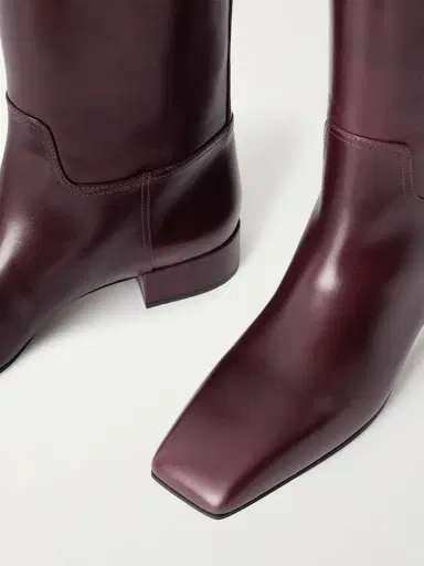 CHRISTEN Classic Square Leather Knee Boots | Thumbnail 5 CHRISTEN Classic Square Leather Knee Boots | Thumbnail 5