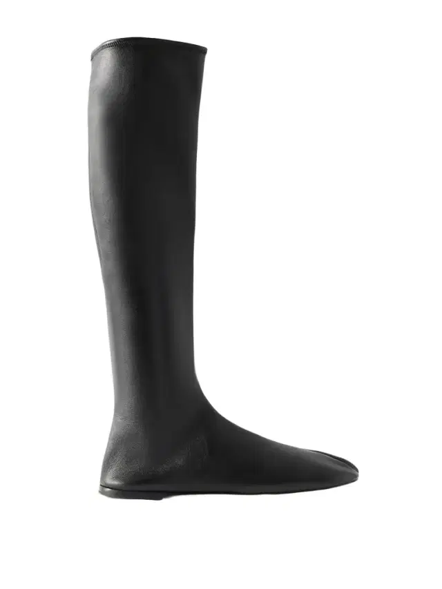 CHRISTEN Tabi Split-toe Leather Knee Boots