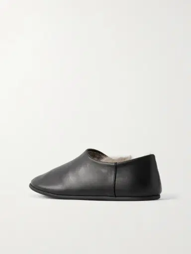 CHRISTEN Big Boot Shearling-lined Leather Slippers | Thumbnail 3