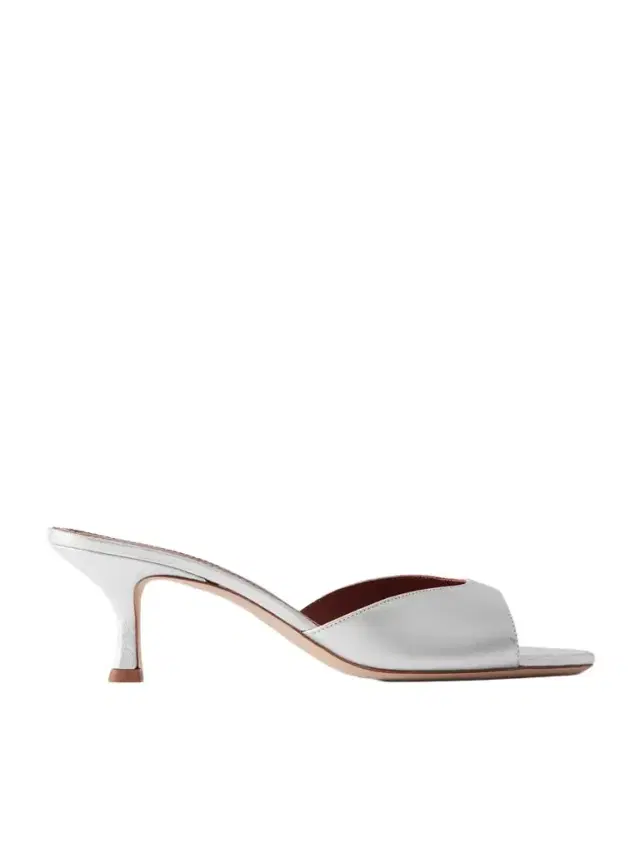 Brigitte Metallic Leather Mules