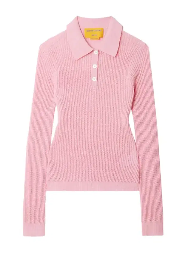 Ribbed Cashmere Polo Shirt