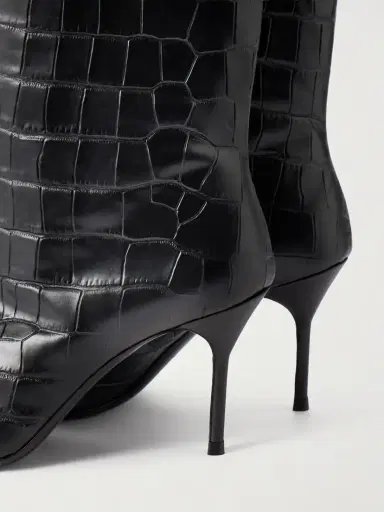 Staud Sebastian Croc-effect Leather Knee Boots | Thumbnail 5
