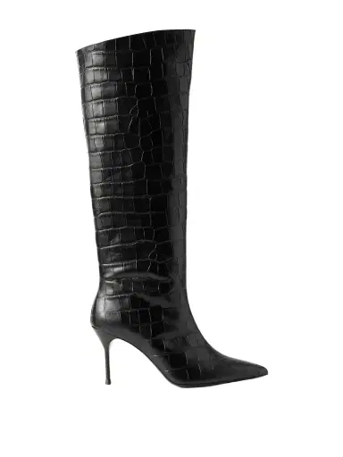 Staud Sebastian Croc-effect Leather Knee Boots | Thumbnail 1
