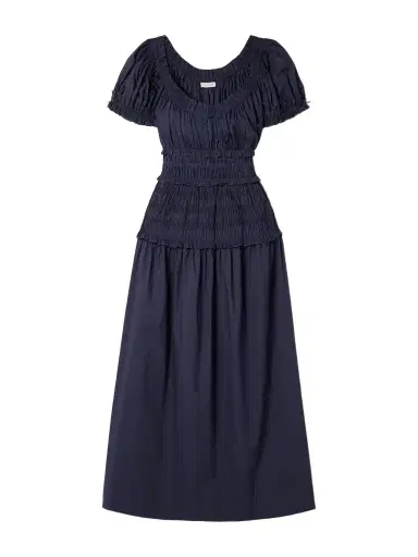 DÔEN Leanne Shirred Gingham Organic Cotton-poplin Midi Dress | Thumbnail 1 DÔEN Leanne Shirred Gingham Organic Cotton-poplin Midi Dress | Thumbnail 1