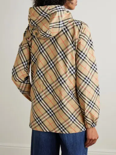 Burberry Checked Hooded Shell Jacket | Thumbnail 4