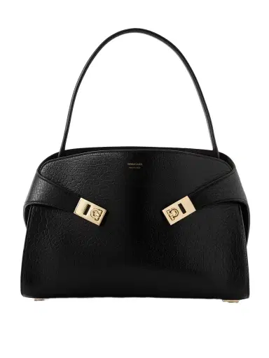 Ferragamo Hug Maxi Cracked-leather Tote | Thumbnail 1 Ferragamo Hug Maxi Cracked-leather Tote | Thumbnail 1