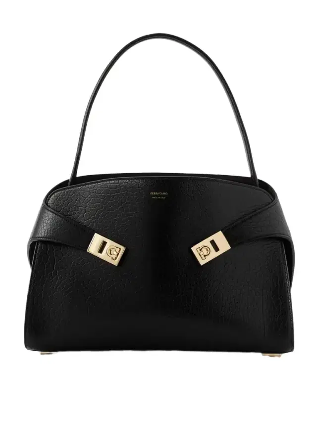 Hug Maxi Cracked-leather Tote
