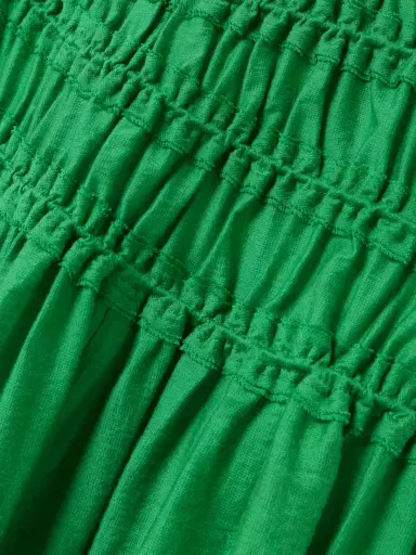 Tory Burch Ruffled Smocked Lyocell-blend Midi Skirt | Thumbnail 5 Tory Burch Ruffled Smocked Lyocell-blend Midi Skirt | Thumbnail 5