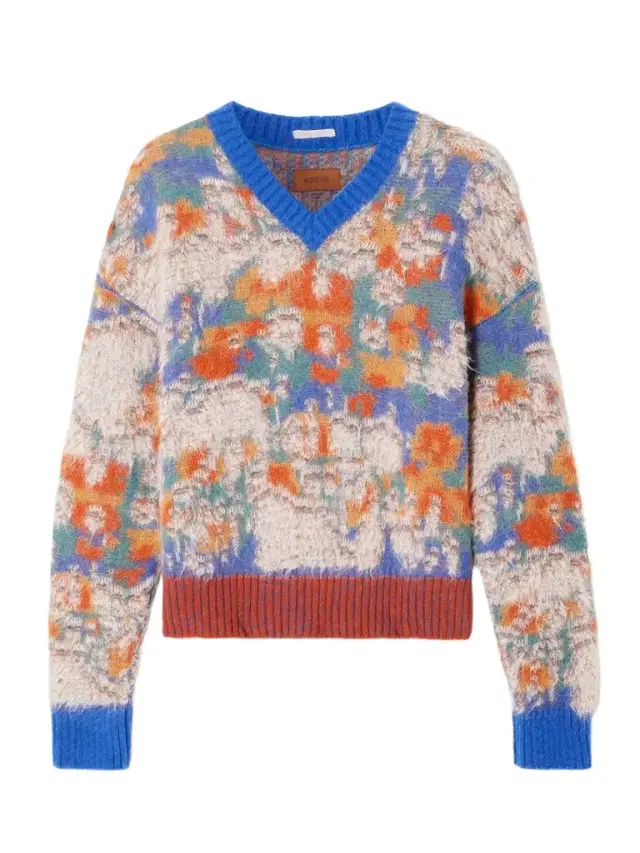Cropped Intarsia-knit Sweater