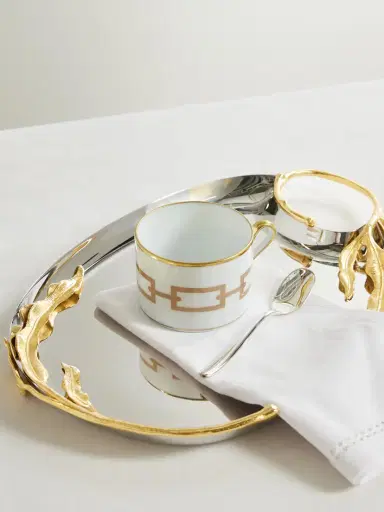 GINORI 1735 Gold-plated Porcelain Tea Cup | Thumbnail 2