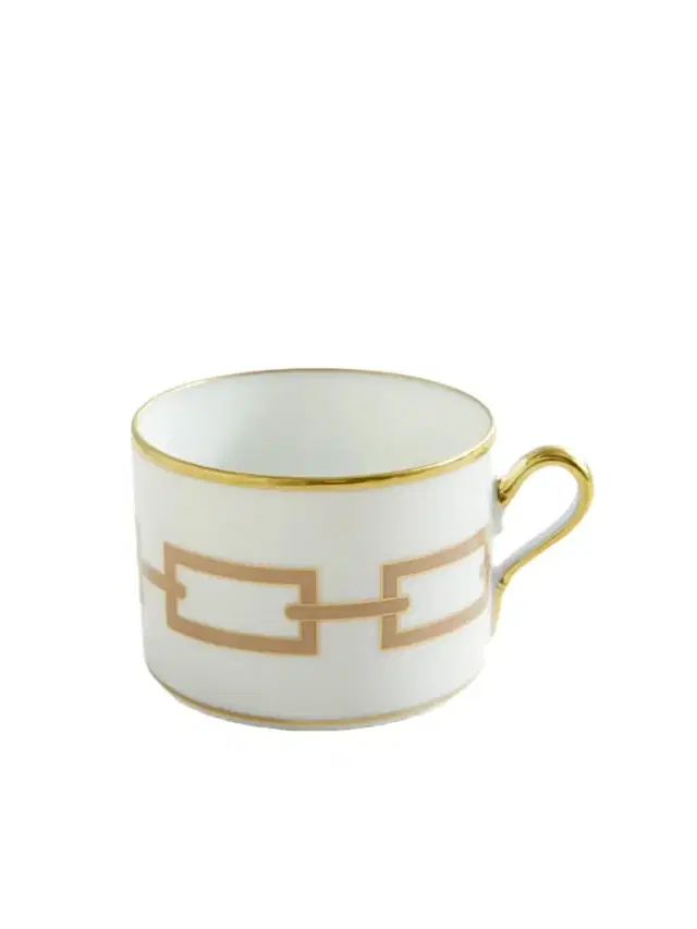 Gold-plated Porcelain Tea Cup