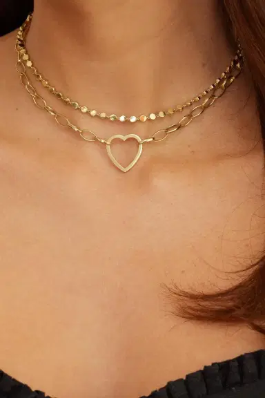 Jennifer Meyer Mini Circle Link Necklace | Thumbnail 2