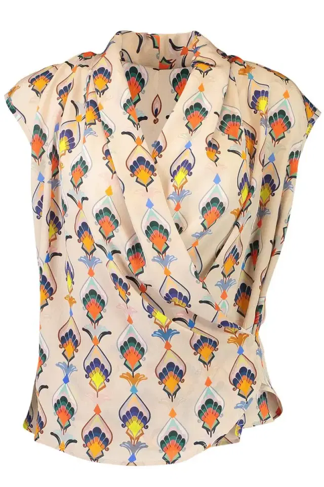 MAISON COMMON Sleeveless Floral Blouse