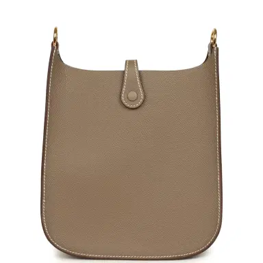 HERMÈS Hermes Evelyne Sellier TPM Etoupe Epsom Gold Hardware | Thumbnail 4