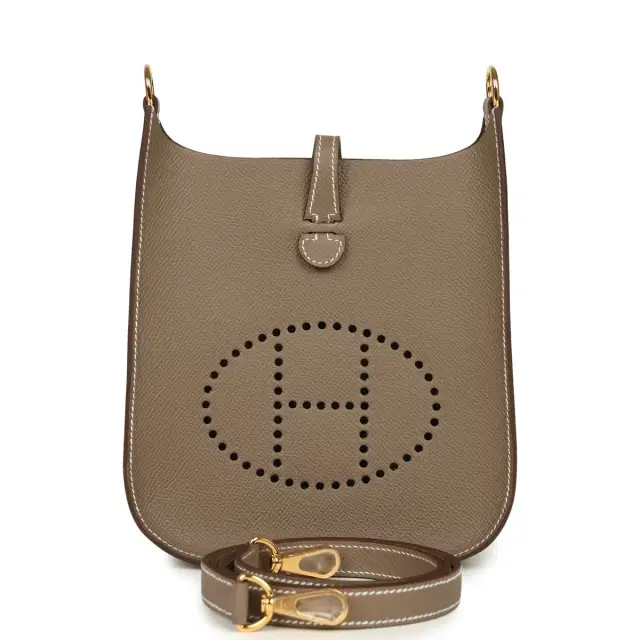 hermes Hermes Evelyne Sellier TPM Etoupe Epsom Gold Hardware