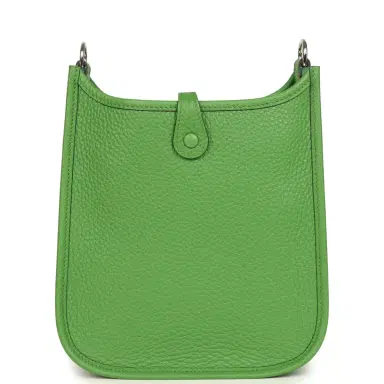 HERMÈS Hermes Evelyne TPM Vert Yucca Clemence Palladium Hardware | Thumbnail 4 HERMÈS Hermes Evelyne TPM Vert Yucca Clemence Palladium Hardware | Thumbnail 4