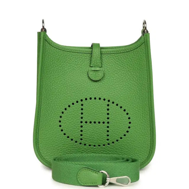 hermes Hermes Evelyne TPM Vert Yucca Clemence Palladium Hardware