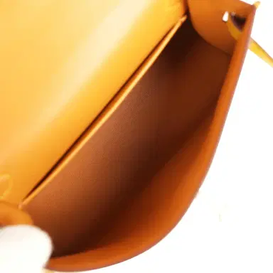 HERMÈS Hermes Kelly Sellier 20 Jaune Ambre Verso Chèvre Mysore Palladium Hardware | Thumbnail 8