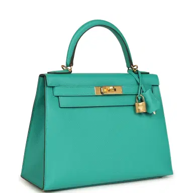 HERMÈS Hermes Kelly Sellier 28 Vert Jade Epsom Gold Hardware | Thumbnail 2 HERMÈS Hermes Kelly Sellier 28 Vert Jade Epsom Gold Hardware | Thumbnail 2