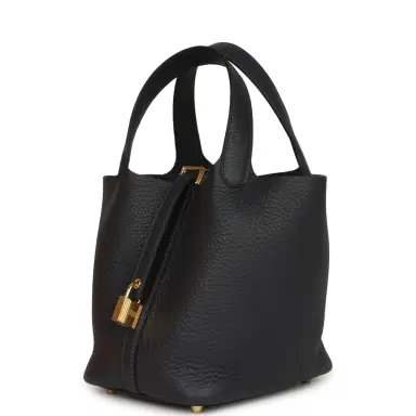 HERMÈS Hermes Picotin Lock 18 Caban Clemence Gold Hardware | Thumbnail 3 HERMÈS Hermes Picotin Lock 18 Caban Clemence Gold Hardware | Thumbnail 3