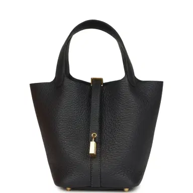 HERMÈS Hermes Picotin Lock 18 Caban Clemence Gold Hardware | Thumbnail 1 HERMÈS Hermes Picotin Lock 18 Caban Clemence Gold Hardware | Thumbnail 1