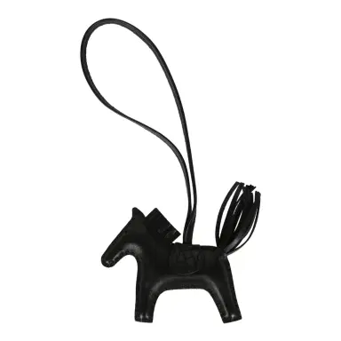 HERMÈS Hermes Rodeo Bag Charm PM So Black Touch Milo Lambskin and Matte Alligator | Thumbnail 1 HERMÈS Hermes Rodeo Bag Charm PM So Black Touch Milo Lambskin and Matte Alligator | Thumbnail 1