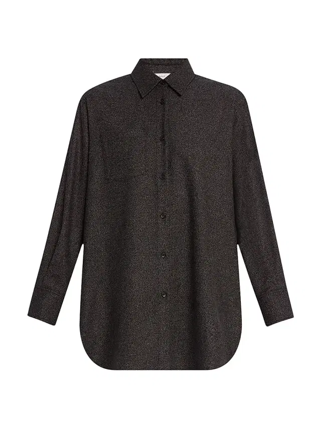 A.L.C. Women's Spence Button-Front Tunic - Dark Brown