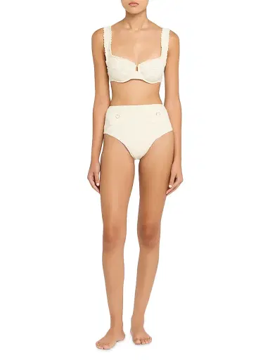 Simkhai Women's Klara Tweed Balconette Bikini Top | Thumbnail 2 Simkhai Women's Klara Tweed Balconette Bikini Top | Thumbnail 2
