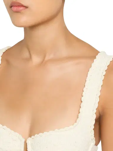 Simkhai Women's Klara Tweed Balconette Bikini Top | Thumbnail 4 Simkhai Women's Klara Tweed Balconette Bikini Top | Thumbnail 4