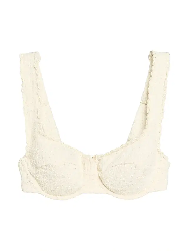 Women's Klara Tweed Balconette Bikini Top - White
