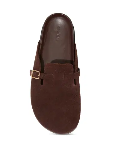 Simkhai Women's Adara Buckle Suede Slippers | Thumbnail 2 Simkhai Women's Adara Buckle Suede Slippers | Thumbnail 2