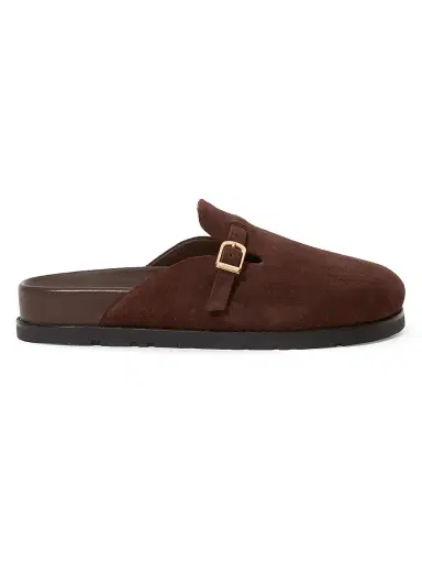 Simkhai Women's Adara Buckle Suede Slippers | Thumbnail 1 Simkhai Women's Adara Buckle Suede Slippers | Thumbnail 1