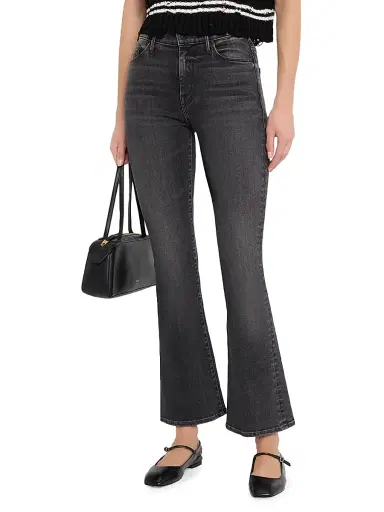 Mother Women's The Weekender Mid-Rise Stretch Flare Jeans - Nighty Night - Size 34 | Thumbnail 3