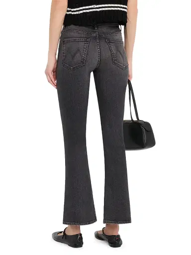 Mother Women's The Weekender Mid-Rise Stretch Flare Jeans - Nighty Night - Size 34 | Thumbnail 4