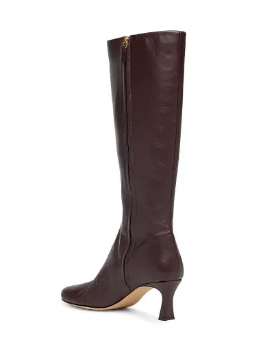 Bottega Veneta Women's Lagoon 60MM Leather Knee-High Boots - Bordeaux | Thumbnail 3