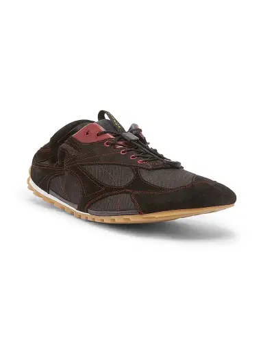 Bottega Veneta Men's Orbit Flash Suede Sneakers - Black Dark Apple - Size 6 | Thumbnail 2 Bottega Veneta Men's Orbit Flash Suede Sneakers - Black Dark Apple - Size 6 | Thumbnail 2