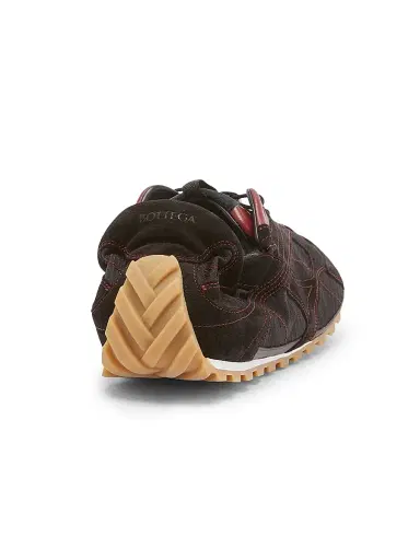 Bottega Veneta Men's Orbit Flash Suede Sneakers - Black Dark Apple - Size 6 | Thumbnail 3 Bottega Veneta Men's Orbit Flash Suede Sneakers - Black Dark Apple - Size 6 | Thumbnail 3