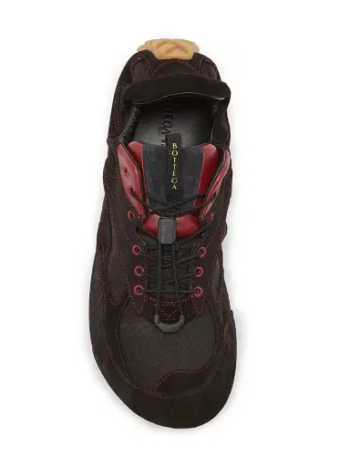 Bottega Veneta Men's Orbit Flash Suede Sneakers - Black Dark Apple - Size 6 | Thumbnail 4 Bottega Veneta Men's Orbit Flash Suede Sneakers - Black Dark Apple - Size 6 | Thumbnail 4