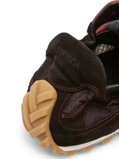 Bottega Veneta Men's Orbit Flash Suede Sneakers - Black Dark Apple - Size 6 | Thumbnail 7 Bottega Veneta Men's Orbit Flash Suede Sneakers - Black Dark Apple - Size 6 | Thumbnail 7