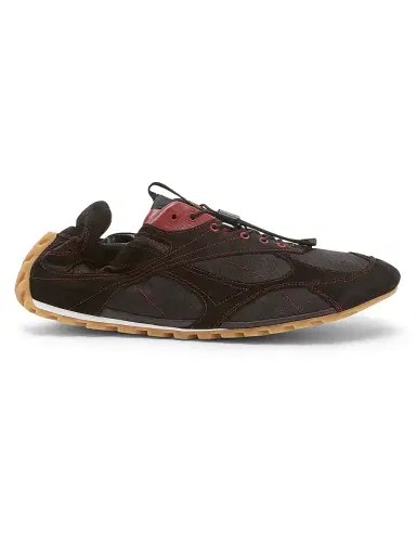 Bottega Veneta Men's Orbit Flash Suede Sneakers - Black Dark Apple - Size 6 | Thumbnail 1 Bottega Veneta Men's Orbit Flash Suede Sneakers - Black Dark Apple - Size 6 | Thumbnail 1
