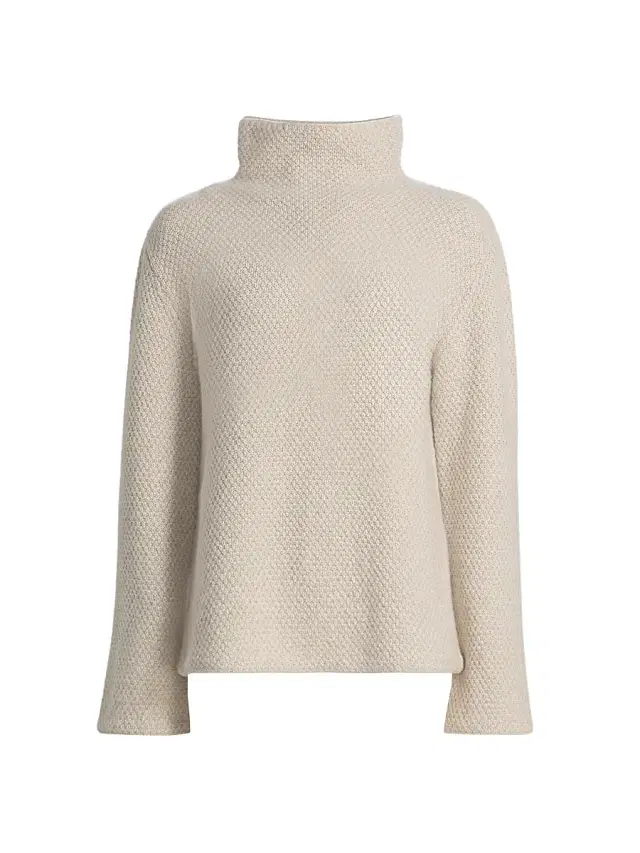 Women's Cashmere Knit Sweater - White