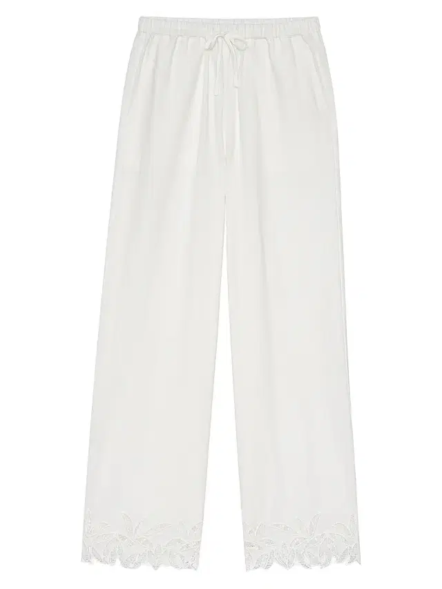 Rails Women's Emmie Lace Drawstring Pants - White Palm Embroidery