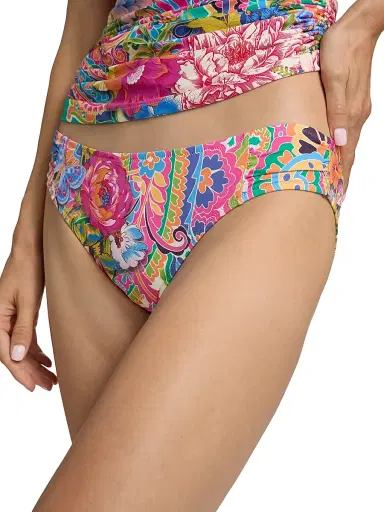 Johnny Was Women's Crispire Print Ruched Hipster Bikini Bottom - Crispire - Size XXL | Thumbnail 5 Johnny Was Women's Crispire Print Ruched Hipster Bikini Bottom - Crispire - Size XXL | Thumbnail 5