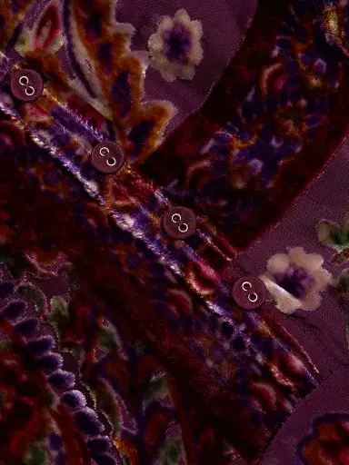 Johnny Was Women's Kinney Burnout Velvet Dress - Domitila | Thumbnail 7