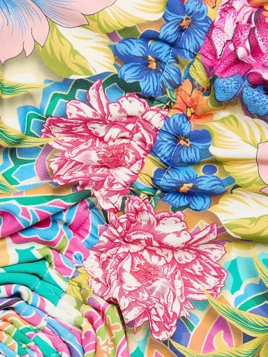 Johnny Was Women's Crispire Print Drawstring Ruched Tankini Top - Crispire - Size XS | Thumbnail 6 Johnny Was Women's Crispire Print Drawstring Ruched Tankini Top - Crispire - Size XS | Thumbnail 6