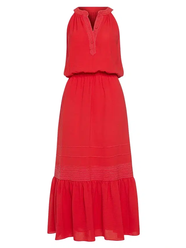 Ramy Brook Women's Carmen Sleeveless Midi Dress - Red